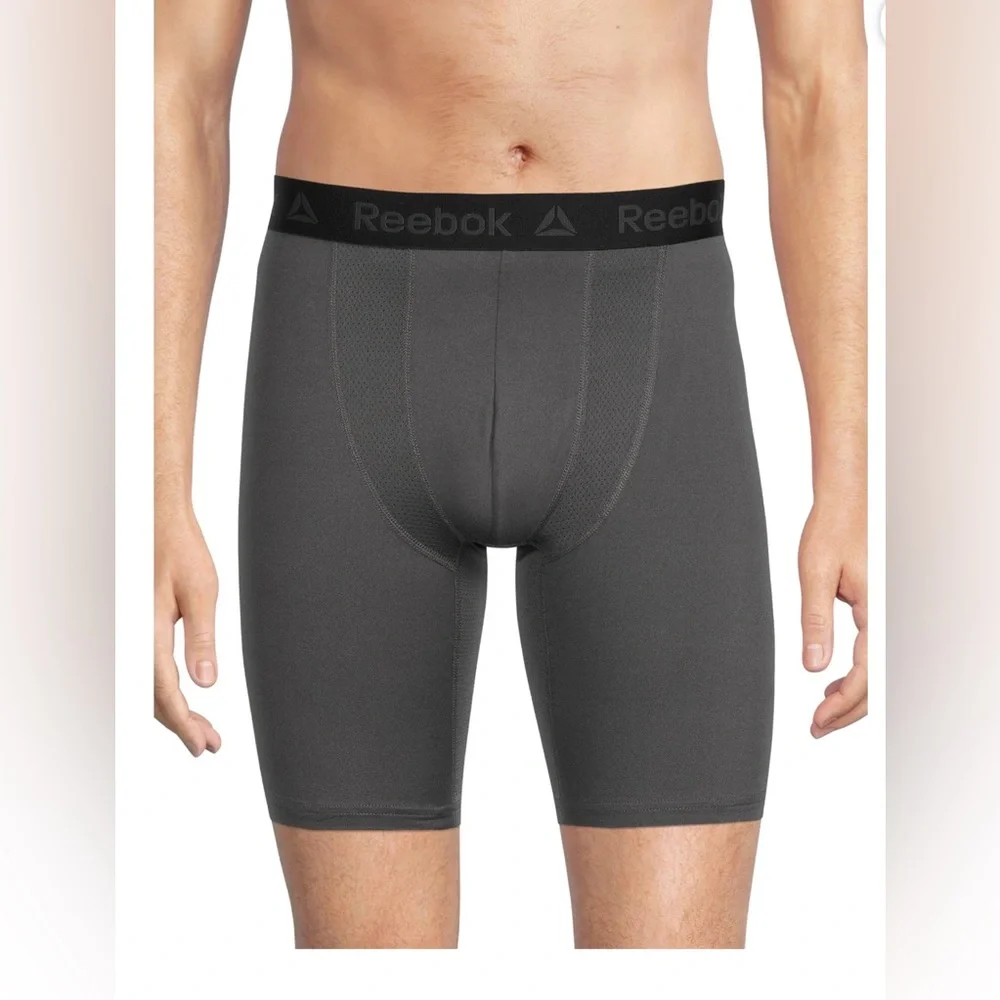 BUNDLE DEALS ✨3 Reebok Men's Underwear Tech Comfort Long Length Boxer brief 9”
